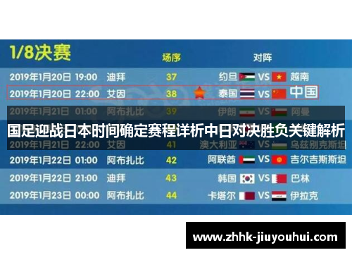 国足迎战日本时间确定赛程详析中日对决胜负关键解析