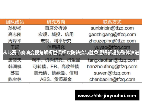 从比赛节奏演变视角解析世俱杯攻防转换与胜负逻辑新趋势整体演进 从比赛节奏演变视角解析世俱杯攻防转换与胜负逻辑新趋势整体演进